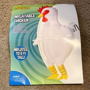 Spirit of Halloween inflatable chicken costume child one size fits most